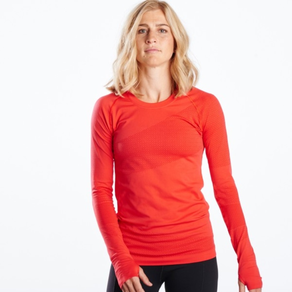 Oiselle flash long sleeve flame